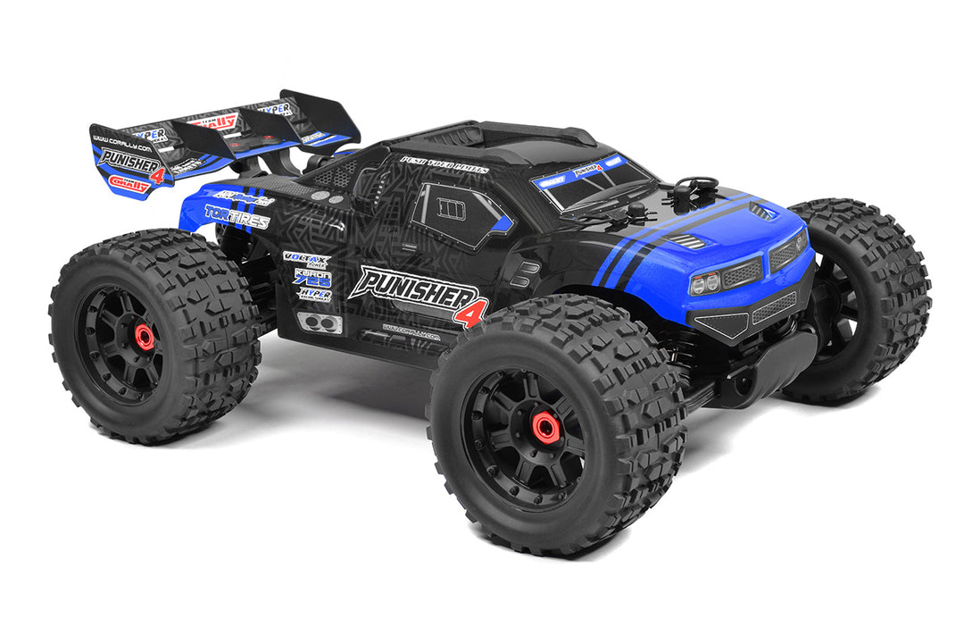 Team Corally - PUNISHER 4 - RTR - Blue - Brushless Power 4S