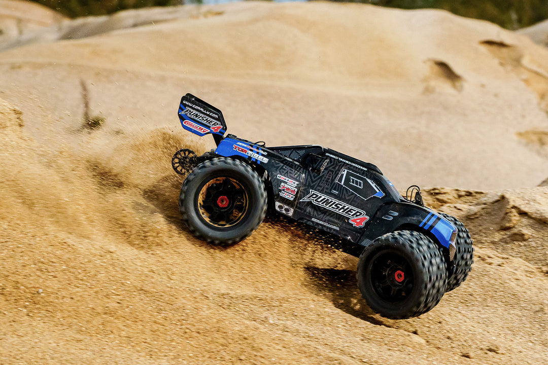 Team Corally - PUNISHER 4 - RTR - Blue - Brushless Power 4S