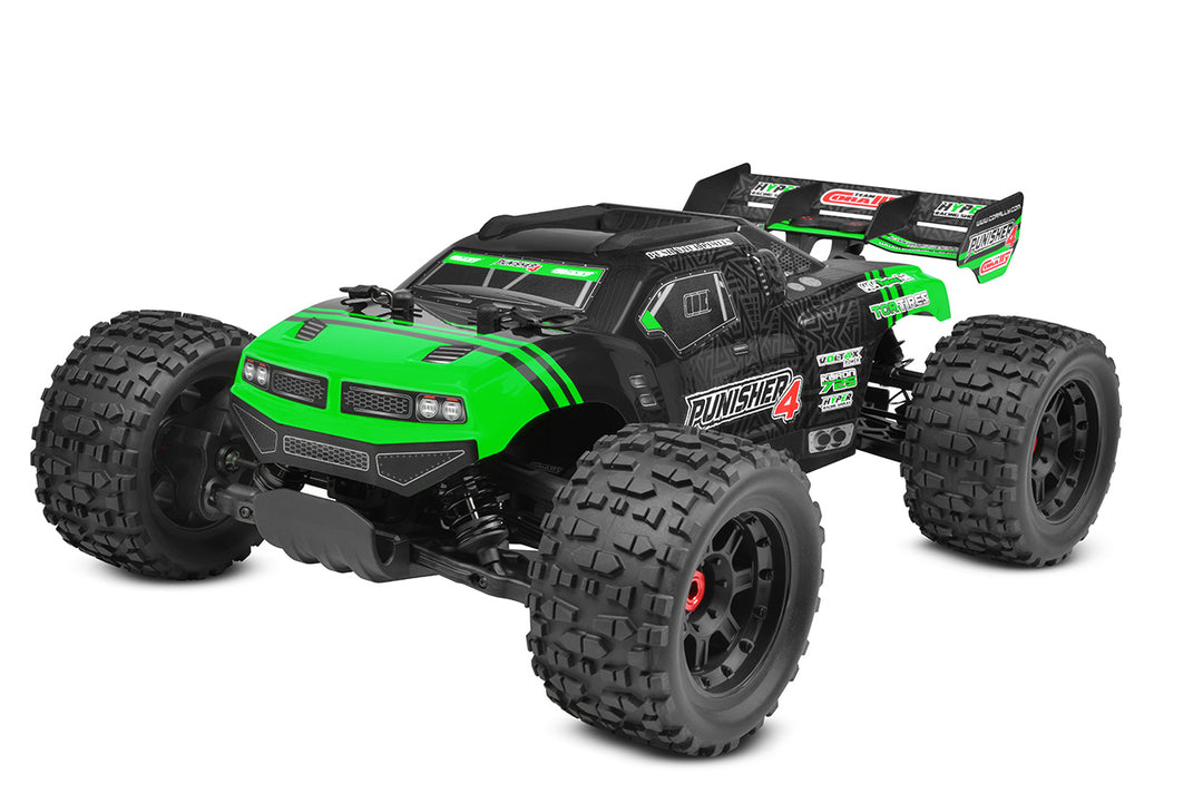 Team Corally - PUNISHER 4 - RTR - Green - Brushless Power 4S
