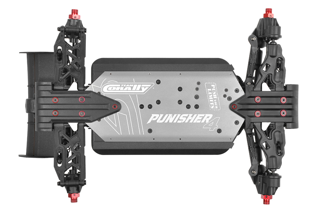 Team Corally - PUNISHER 4 - RTR - Red - Brushless Power 4S
