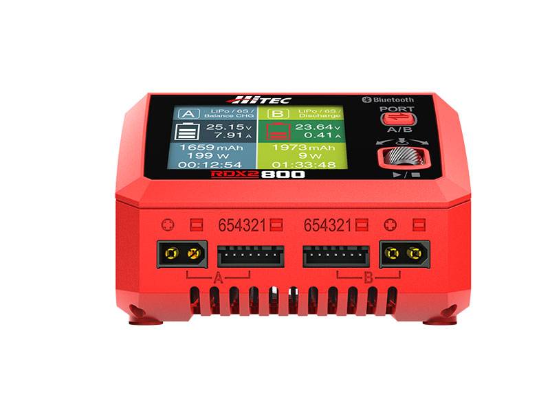 Hitec RDX2 800 - Two Port 800W DC 200W AC Battery Charger